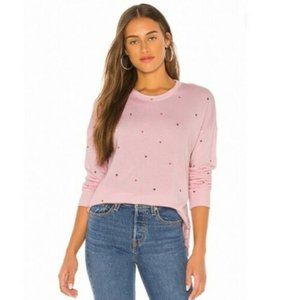 Sundry Hearts & Stars Light Pink Sweatshirt